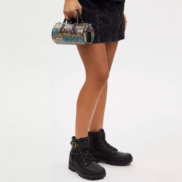 Coach Signature Coach × Mint + Serf Lacey Barrel Multi Colored Crossbody Bag NWT - Picture 4 of 14